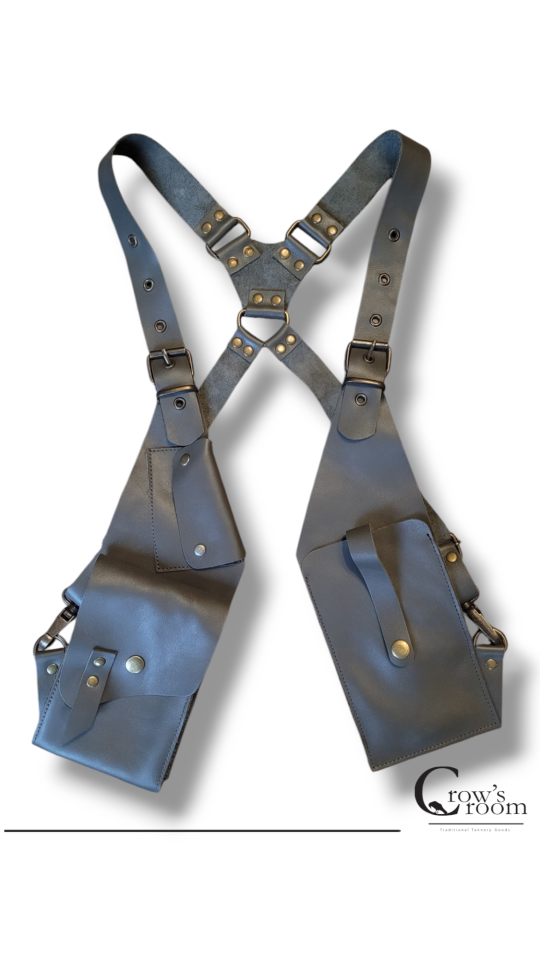 El Yapımı Hakiki Deri Holster Vücut Çanta